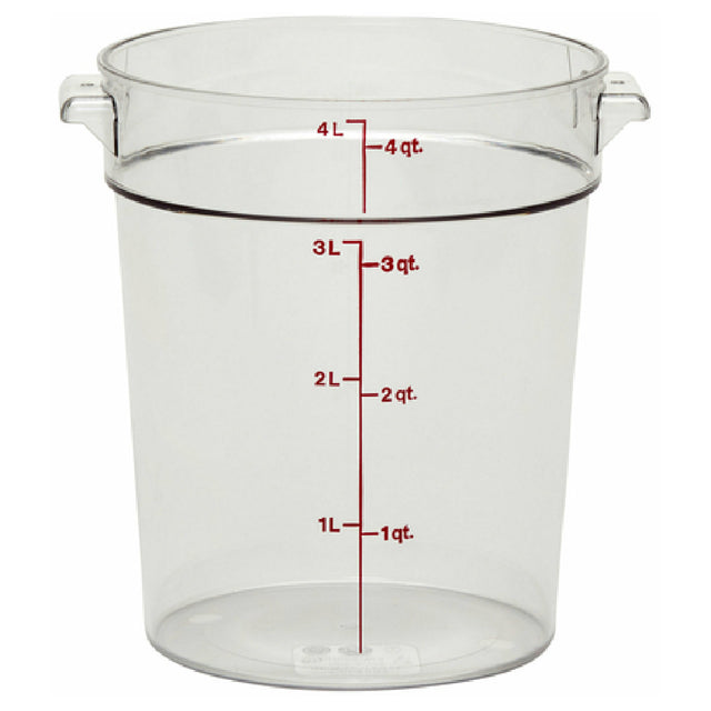 Cambro RFSCW4135 Camwear® Storage Container Round 4 Qt.