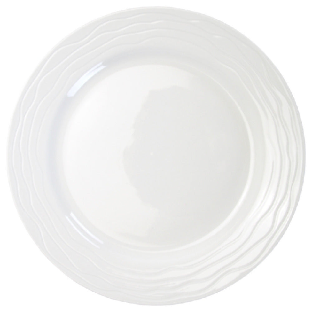 International Tableware WA-8 Plate 9" Dia. Wide Patterned Rim