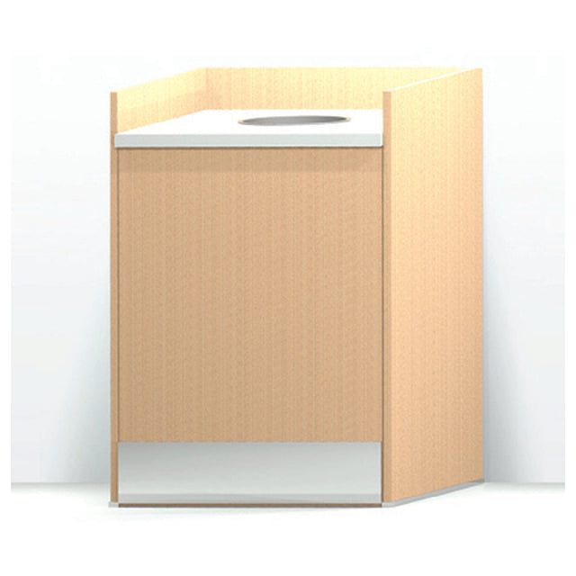 Low Temp Industries 82-TR3-L SpecLine Trash Receptacle 82-1/2"W X 30"D X 40"H Round Drop Top