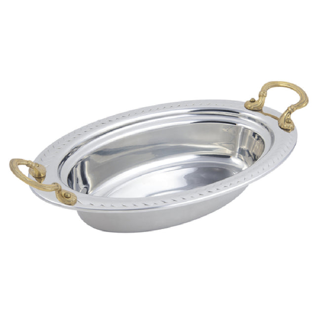 Bon Chef 5499HR Food Pan Full Oval 6-1/8 Qt. (196 Oz.) Capacity