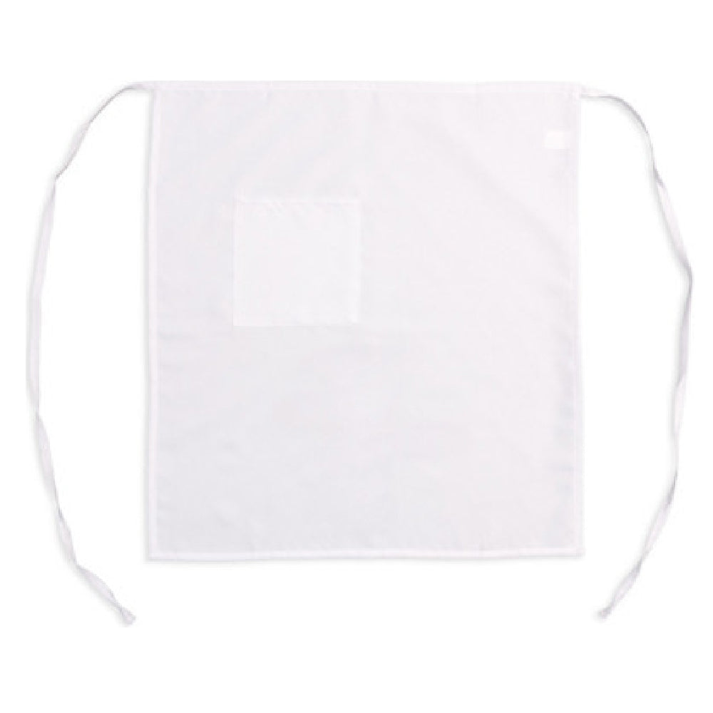 AllPoints 2778WHT 30 In Bistro Apron 1 Pocket White