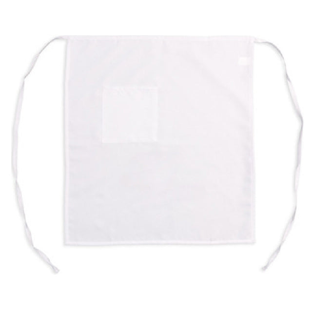 AllPoints 2778WHT 30 In Bistro Apron 1 Pocket White