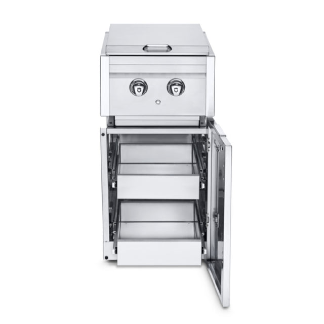 Crown Verity ICM-SBNG-2D Infinite Series Cabinet Module With Dual Side Burner And Two Single Drawers (Ng)