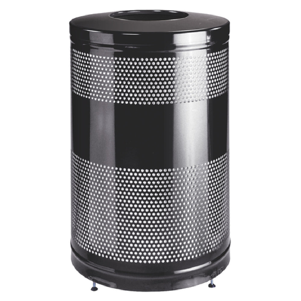 Rubbermaid FGS55ETBKPL Howard Classics Recycling Receptacle "Cans Or Bottles"