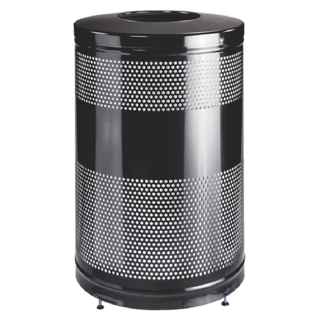Rubbermaid FGS55ETBKPL Howard Classics Recycling Receptacle "Cans Or Bottles"