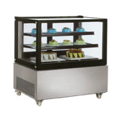 Omcan 39540 (RS-CN-0370-S) Square Glass Refrigerated Display Case Floor Model