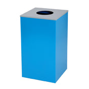 Alpine Industries ALP4450-KIT-BLU-C Recycling Bin 29 Gallon Square