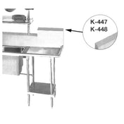 Advance Tabco K-447 High Backsplash Up To 18" (per Linear Foot)