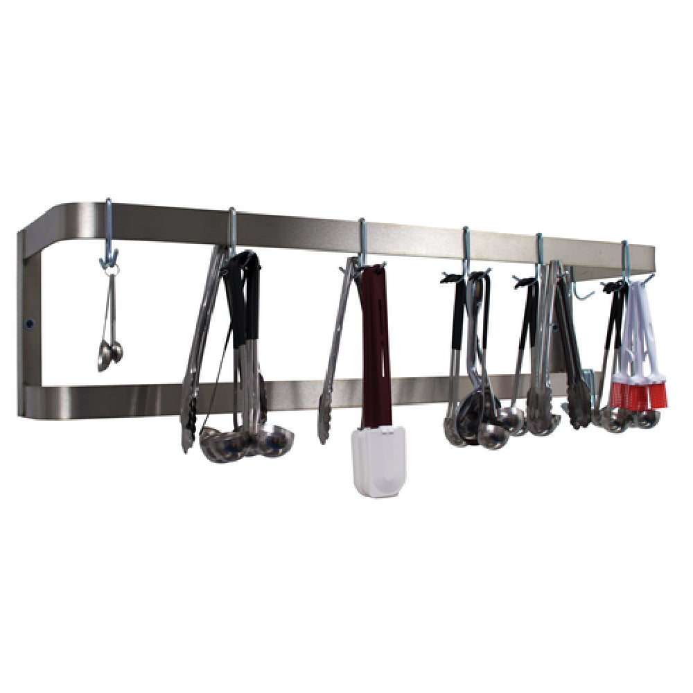 Advance Tabco SW-132 Pot Rack Wall-mounted Double Bar Design