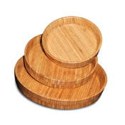 Town 34232/DZ Serving Plate/Tray 10" Dia. Bamboo