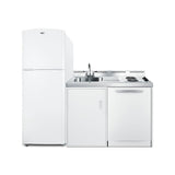 Summit ACKDW75 All-in-One Combination Kitchenette With Dishwasher 75" W Overall
