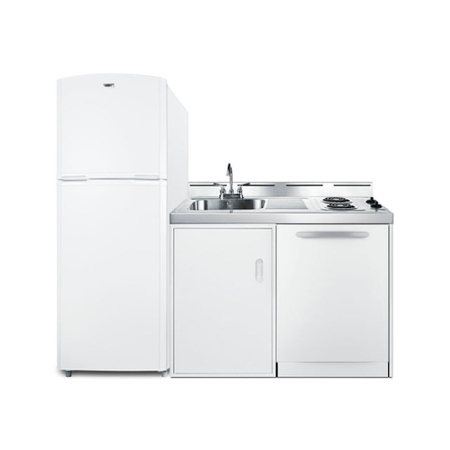 Summit ACKDW75 All-in-One Combination Kitchenette With Dishwasher 75" W Overall