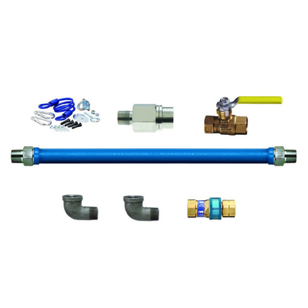 Dormont 1675KIT48EFV - Dormont Blue Hose™ Moveable Gas Connector Kit, 3/4" Inside Dia.