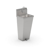 John Boos PBHS-F-1410-FV1-T-X Pro-Bowl Hand Sink Floor Mount Tappered Pedestal