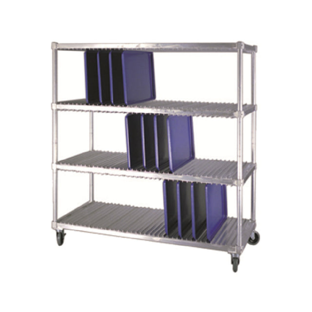 New Age Industrial 95333 Tray-Drying Rack Mobile 3 Tray Levels