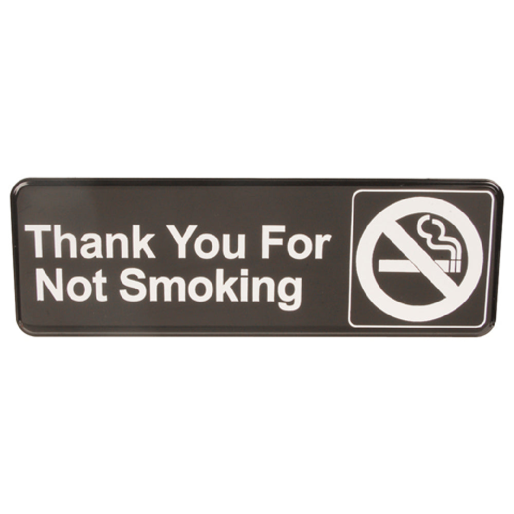 Traex 4521 Sign No Smoking Blk