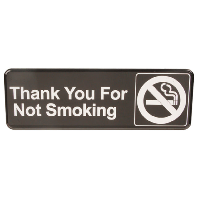 Traex 4521 Sign No Smoking Blk