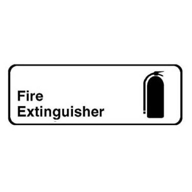 Traex 4518 Sign Fire Extinguisher 3x9"
