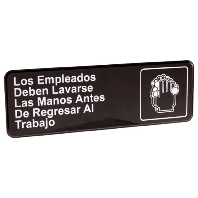 Vollrath/Idea-Medalie VOL4531 Sign Wash Hands In Spanish