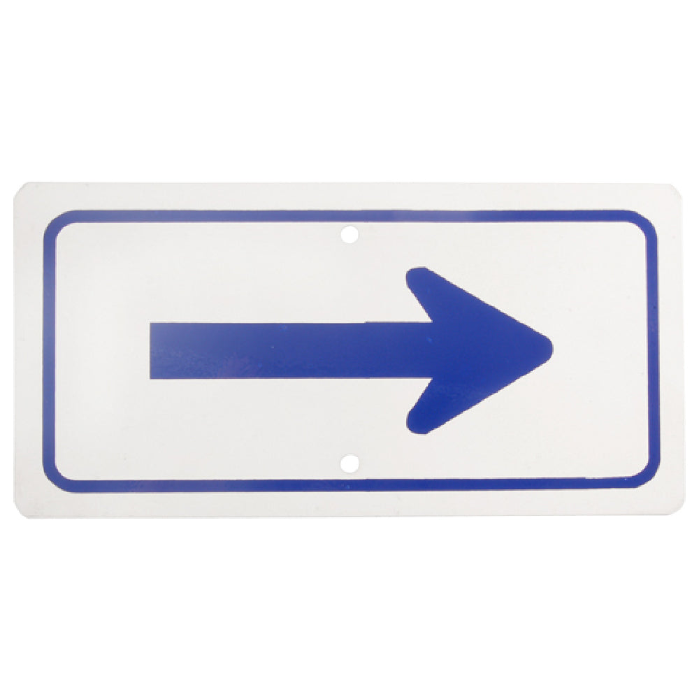 AllPoints 2801197 Sign Arrow 6x12" Blue/white