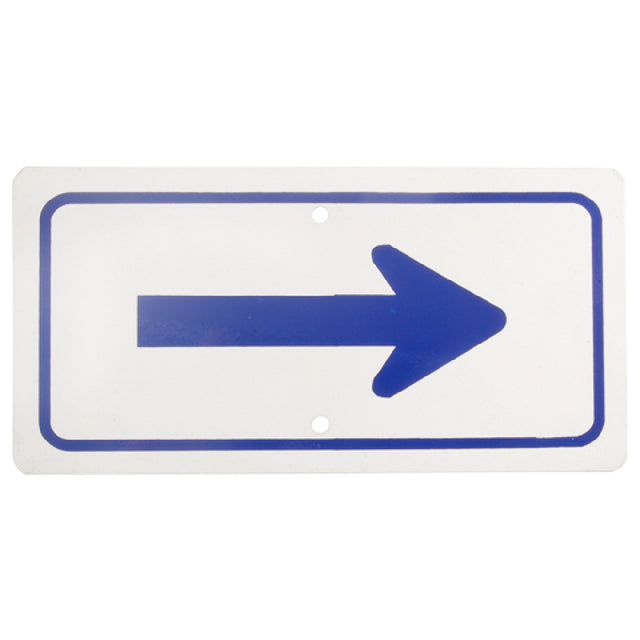AllPoints 2801197 Sign Arrow 6x12" Blue/white