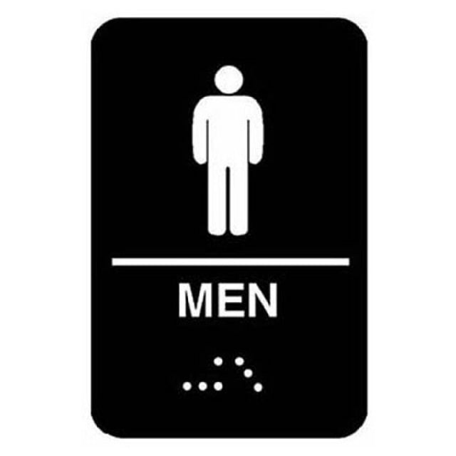 Traex 5635 Sign Men's Braille 6x9"