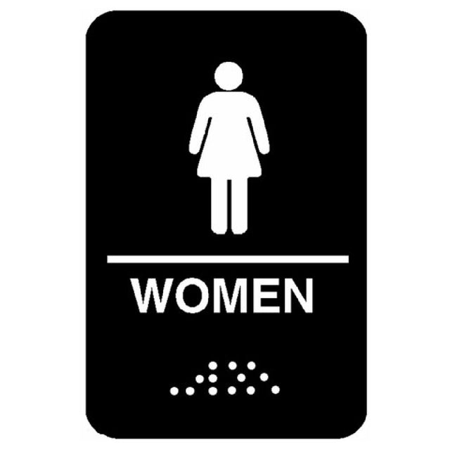 Traex 5634 Sign Woman's Braille 6x9"