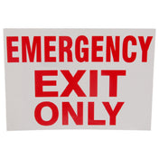 Private Label MVR2801314 Sign Emergncy Exit Only 7x10