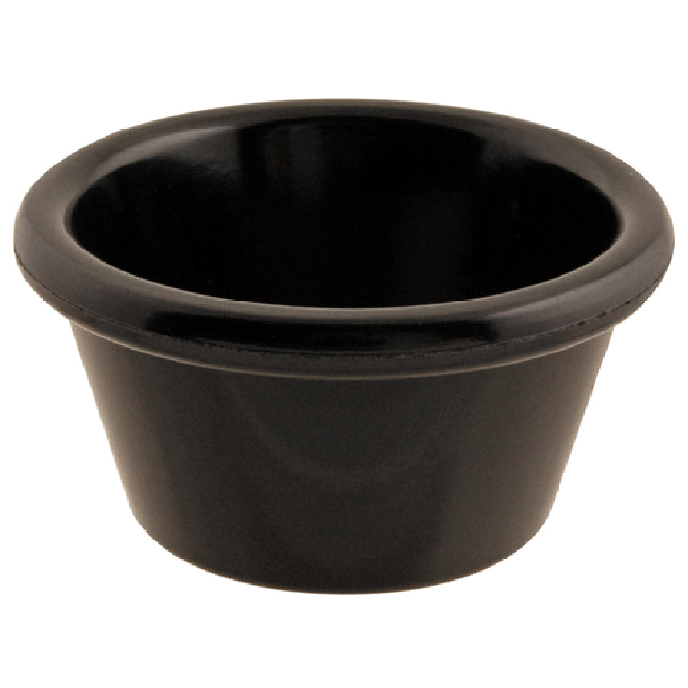 AllPoints 2801380 Ramekin Smooth 2 Oz Black 12 Pk