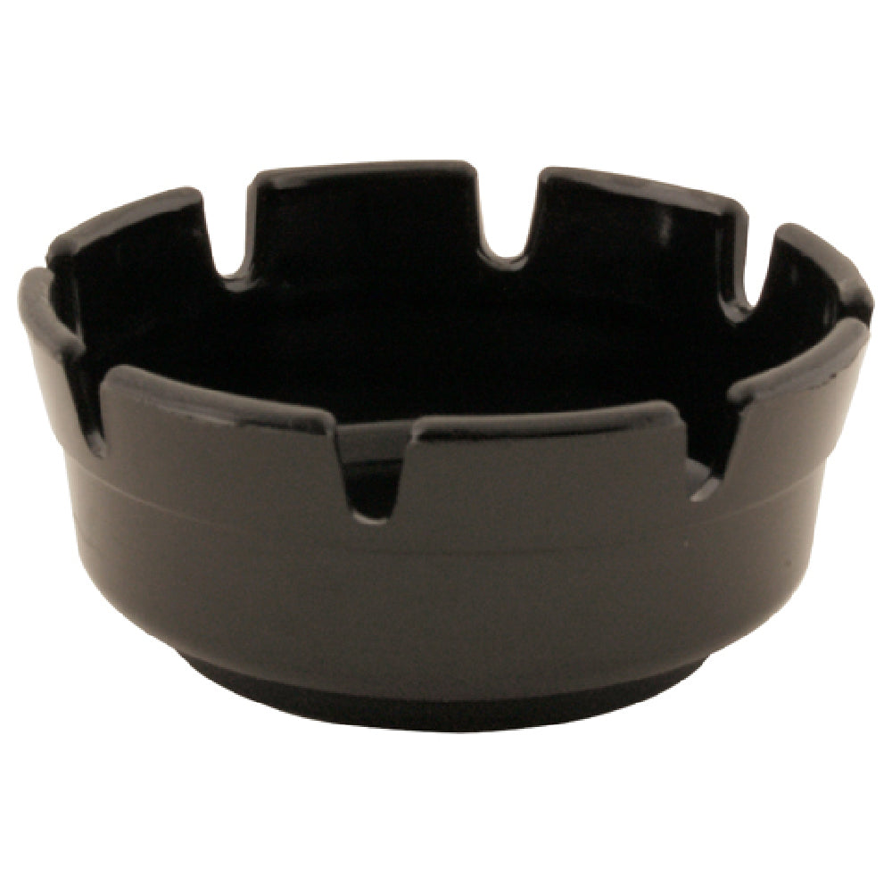 Private Label 2801388 Ash Tray 4"rd Blk Plst 12 Pk