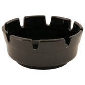 Private Label 2801388 Ash Tray 4"rd Blk Plst 12 Pk