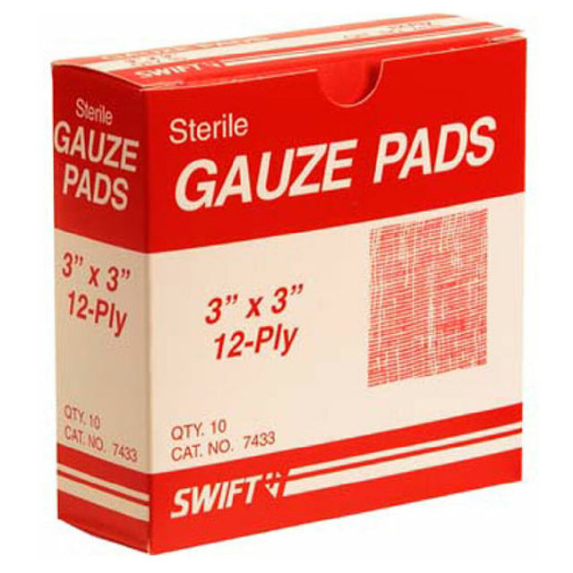 AllPoints 2801528 Pads Gauze 3"x3" Box Of 10