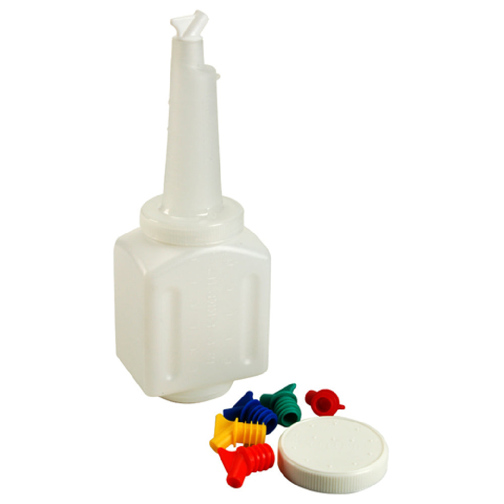 Traex 3648 Bottle 48 Oz Sq W/lid Nck Spt