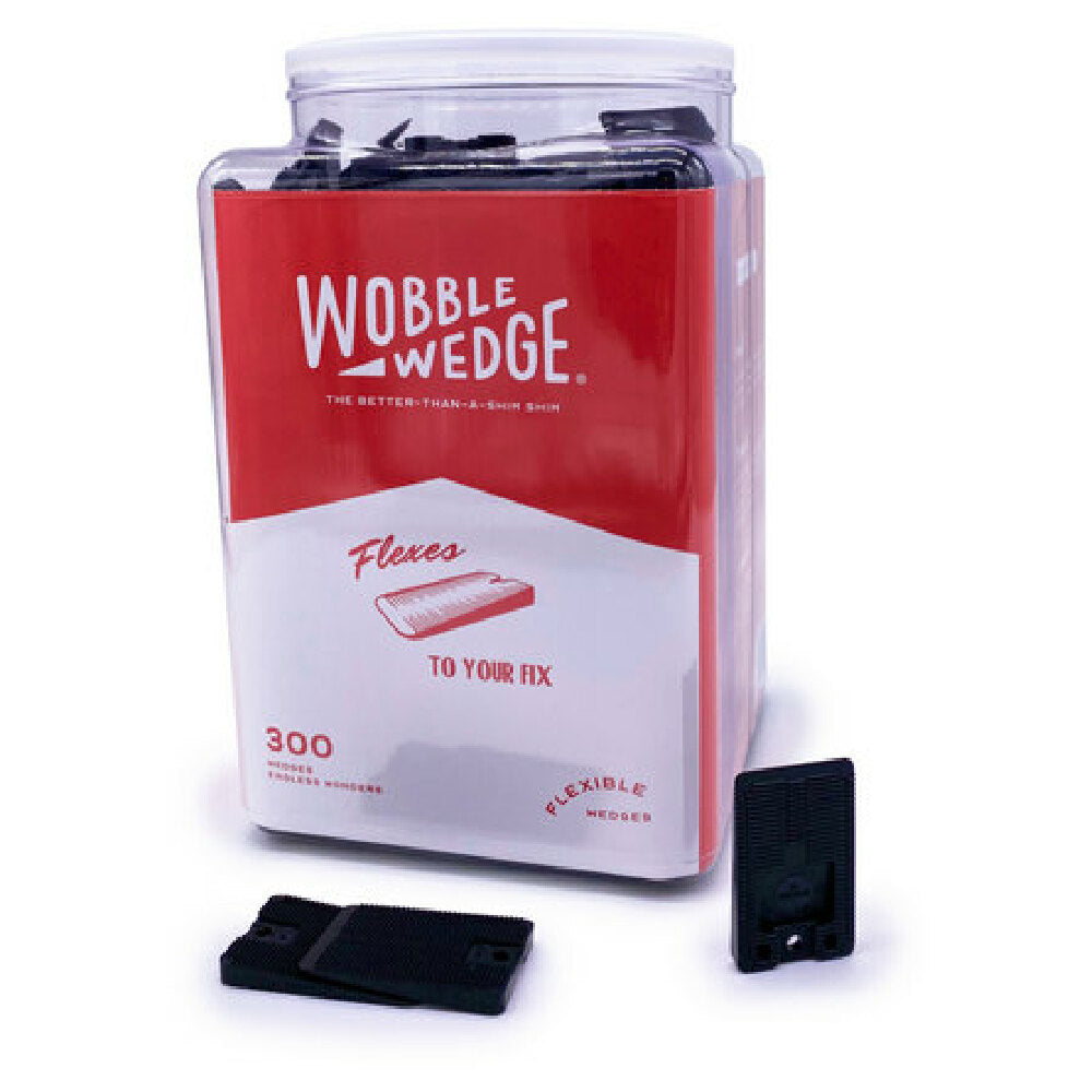 Focus Foodservice 4300 Wobble Wedge Flexible Black Jar/300