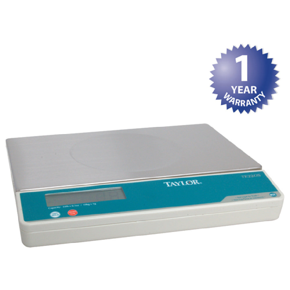 Taylor Thermometer TE22OS Digital Portion Scale 22 Lb X 7.15 In