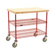 Eagle DC2460R Maple Top Demo Cart 3-tier 60"W X 24"D X 34"H