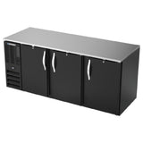 Beverage Air BB78HC-F-B - Refrigerated Food Rated Back Bar Storage Cabinet, Three-section