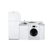 Summit ACKSPWD861G All-In-One Combination Kitchenette With Washer/Dryer Combo 86"W