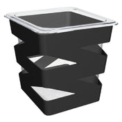 FOH BHO092BKI21_ 1/6 Size Zig Zag Housing/Pan Set Deep Matte Black Includes One BHO089BKI21 1/6 Size Zig Zag Housing Deep Matte Black