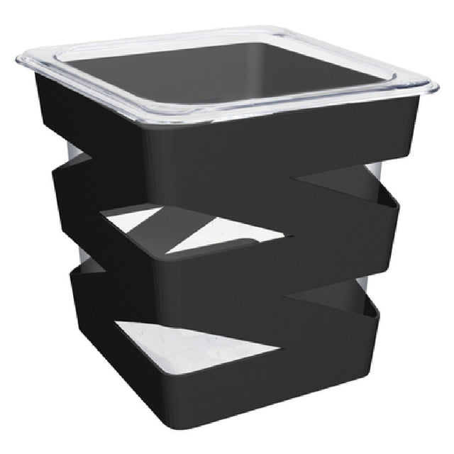 FOH BHO092BKI21_ 1/6 Size Zig Zag Housing/Pan Set Deep Matte Black Includes One BHO089BKI21 1/6 Size Zig Zag Housing Deep Matte Black