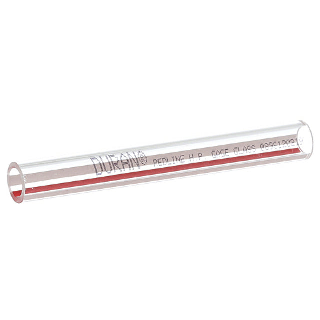 Groen 2987 Tube Glass Red & White Stripe