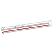 Groen 009752 Tube Glass Red & White Stripe