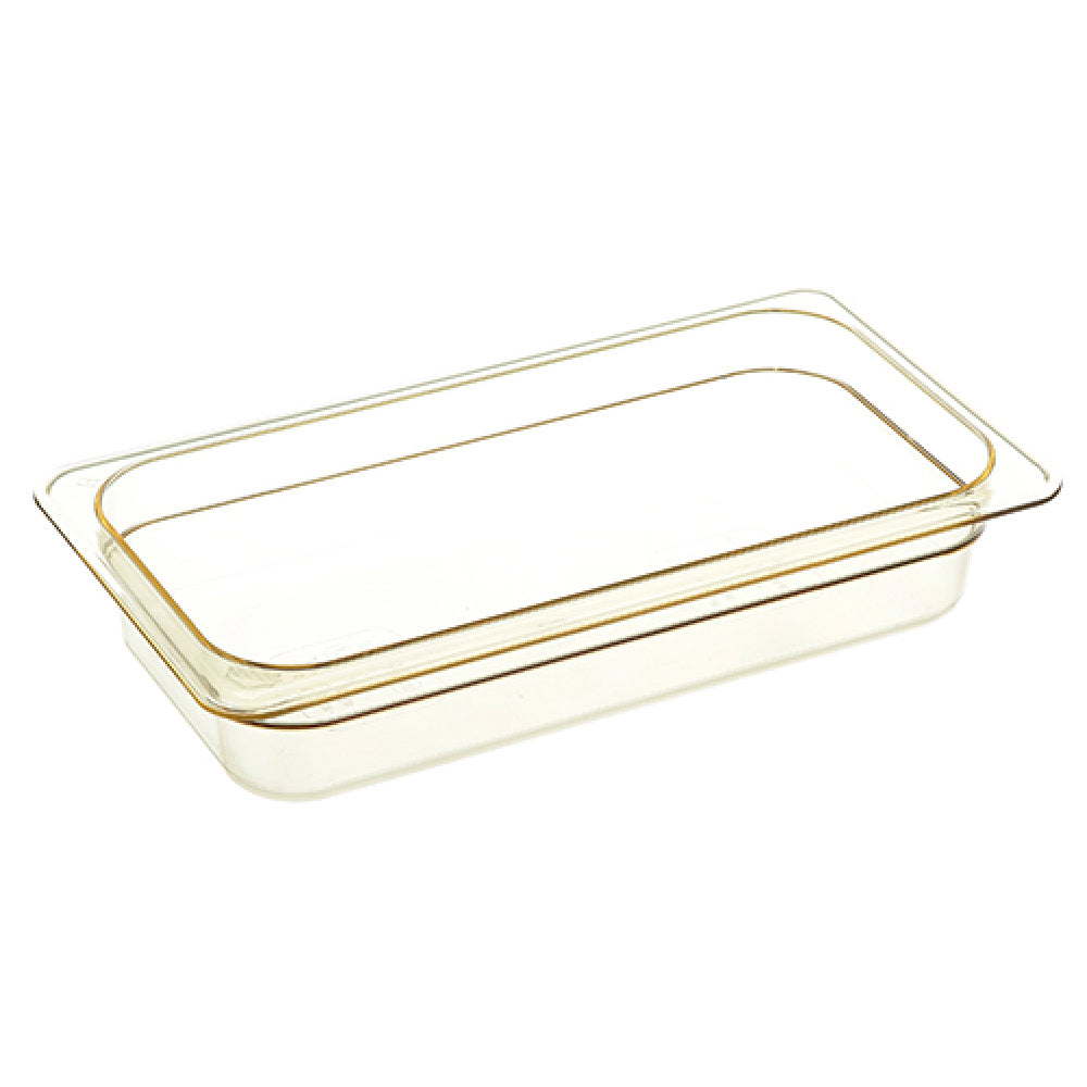 Cambro 32HP-772 Hot Pan Third X 2 1/2 In Amber