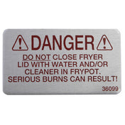 Henny Penny HEN36099 Label Danger