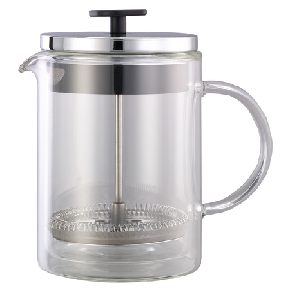 Service Ideas T499SR French Coffee Press 0.6 Liter (20 Oz.) 4-1/2" X 6-1/2" X 6-3/4"