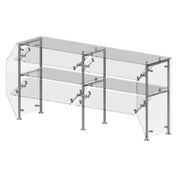 Premier Metal & Glass TMT2R-A CHOICE™ Adjustable Self-Service Sneeze Guard Single Sided Double Guard