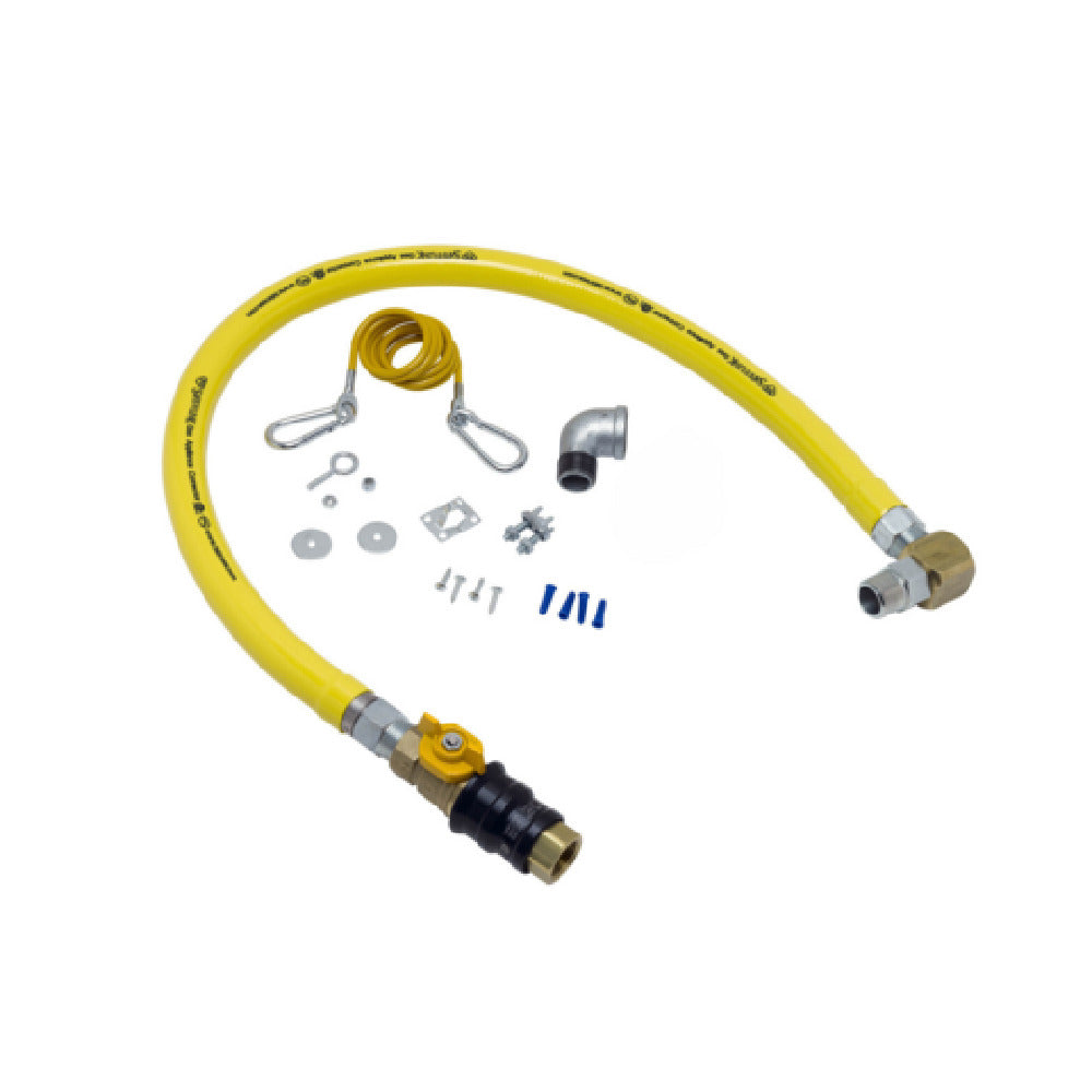 T&S Brass HG-4E-48G-SEL Gas Appliance Connector Hose 48" Coated
