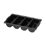 TableCraft Products 1524B - Cutlery Bin, 21-5/8" X 12" X 3-3/4", (4) Compartment