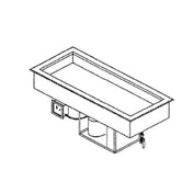 Piper Products 5-CMDI - Drop-In Cold Food Unit, Mechanical Refrigeration, (5) Well With 1" Drain
