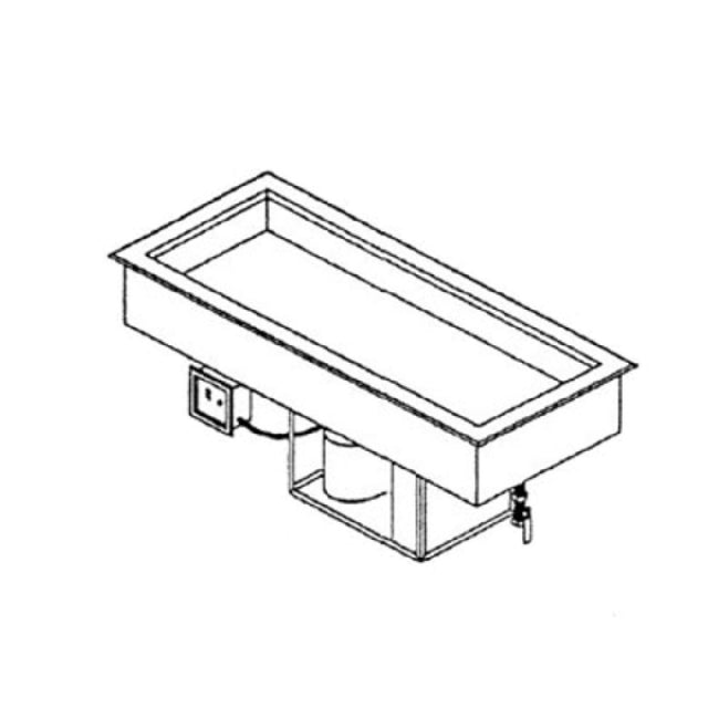 Piper Products 6-CMDI - Drop-In Cold Food Unit, Mechanical Refrigeration, (6) Well With 1" Drain
